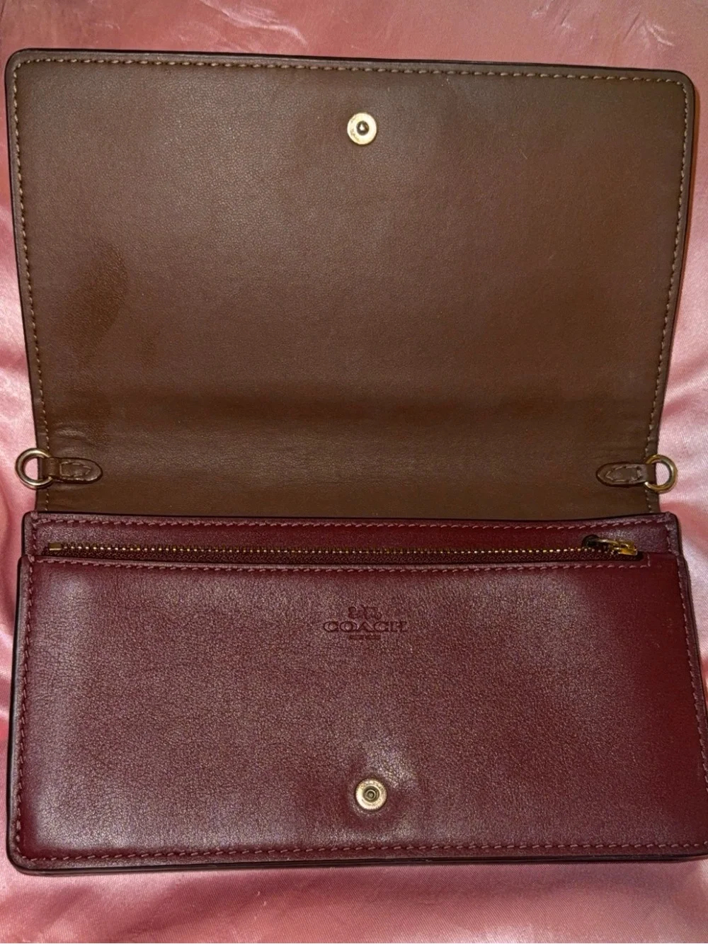 Coach floral leather